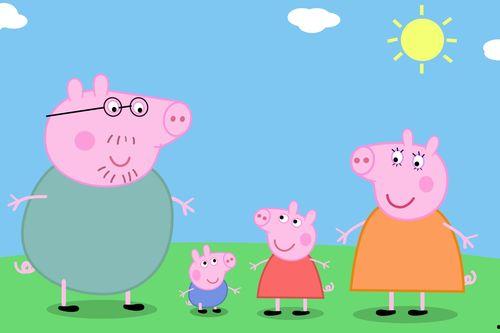 小猪佩奇搞笑吃瓜,笑料连连